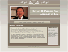 Tablet Screenshot of michaelcarroll-law.com